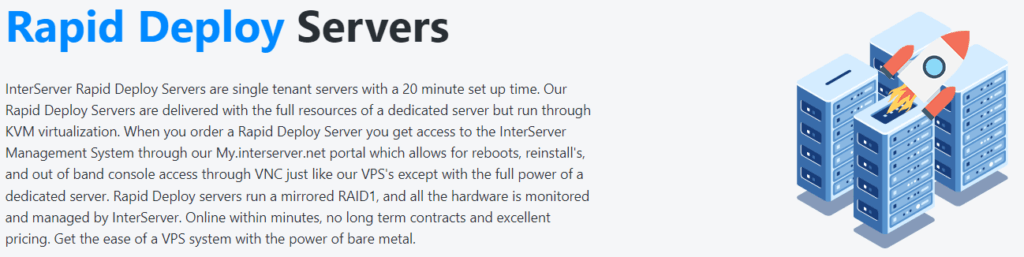 Interserver Review: rapid deploy servers