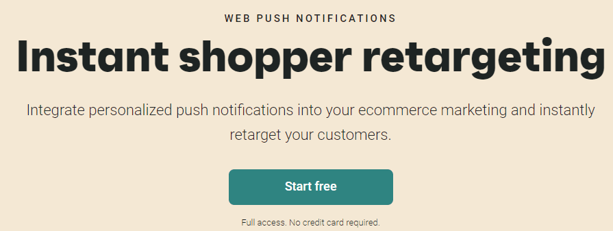 Omnisend Review: web push notifications