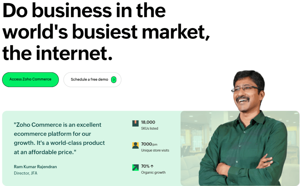 Zoho Review: commerce