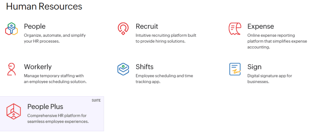 Zoho Review: HR