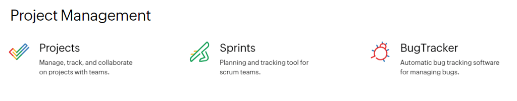 Zoho Review: project management