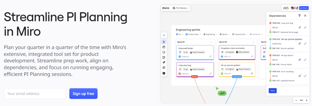 Miro Review: product planning