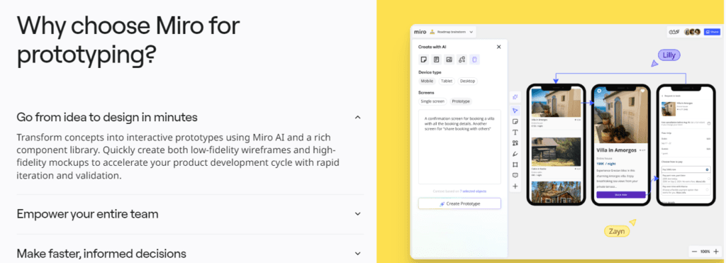 Miro Review: prototyping