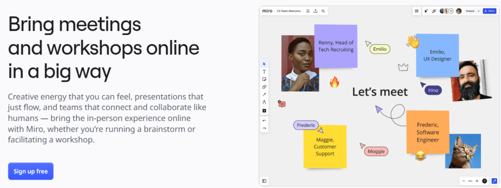 Miro Review: meetings and workshops