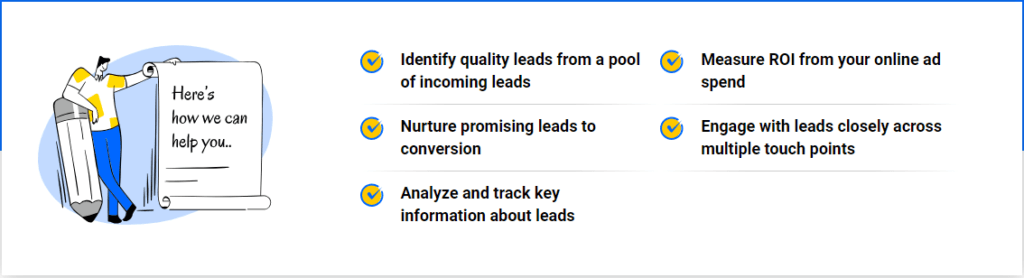 Zoho CRM: lead management