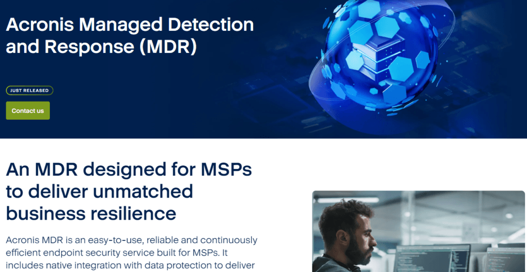 Acronis Review: managed detection and response