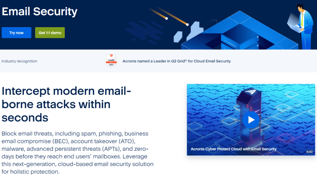 Acronis Review: email security