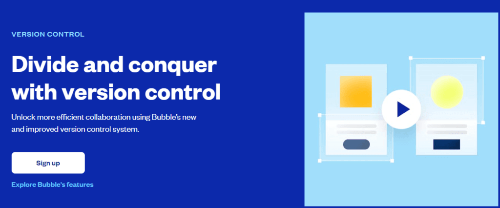 Bubble.io Review: Bubble io version control
