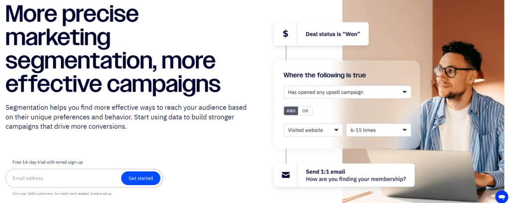 ActiveCampaign review: segmentation