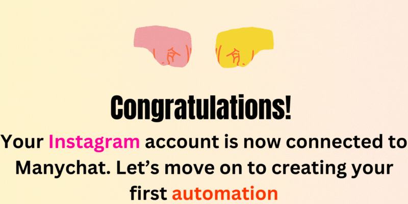 Instagram account to Manychat