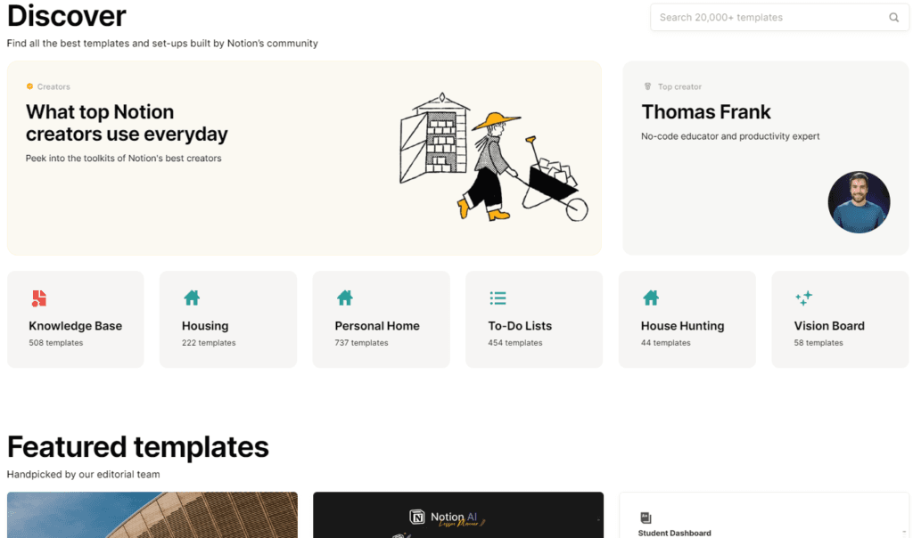 Notion Review: Marketplace